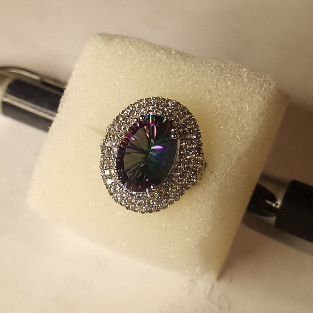 Mystic Quartz ring